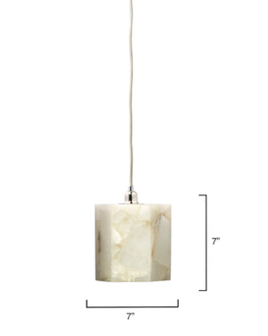 Jamie Young Co. Borealis Hexagon Pendant 5BORE-SMWH