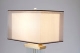 Bethel Gold Table Lamp in Metal & Marble