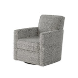 Fusion 402G-C Transitional Swivel Glider Chair 402G-C Faux Skin Carbon Swivel Glider