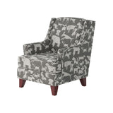 Fusion 260-C Transitional Accent Chair 260-C Doggie Graphite Accent Chair