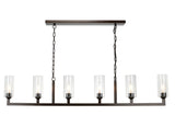 Jamie Young Co. Linear 6 Light Chandelier 5LINE6-OBCL