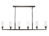 Jamie Young Co. Linear 6 Light Chandelier 5LINE6-OBCL