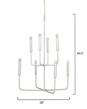 Jamie Young Co. Mercer Two Tier Chandelier 5MERC-CHWH