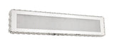 Bethel Chrome LED Wall Sconce in Stainless Steel & Crystal