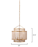 Jamie Young Co. Pacific Beaded Chandelier 5PACI-CHGO
