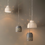 Jamie Young Co. Tapered Perforated Pendant 5PERF-LONGGR