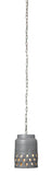 Jamie Young Co. Tapered Perforated Pendant 5PERF-LONGGR