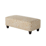 Fusion 100-C Transitional Cocktail Ottoman 100-C Roughwin Squash 49" Wide Cocktail Ottoman