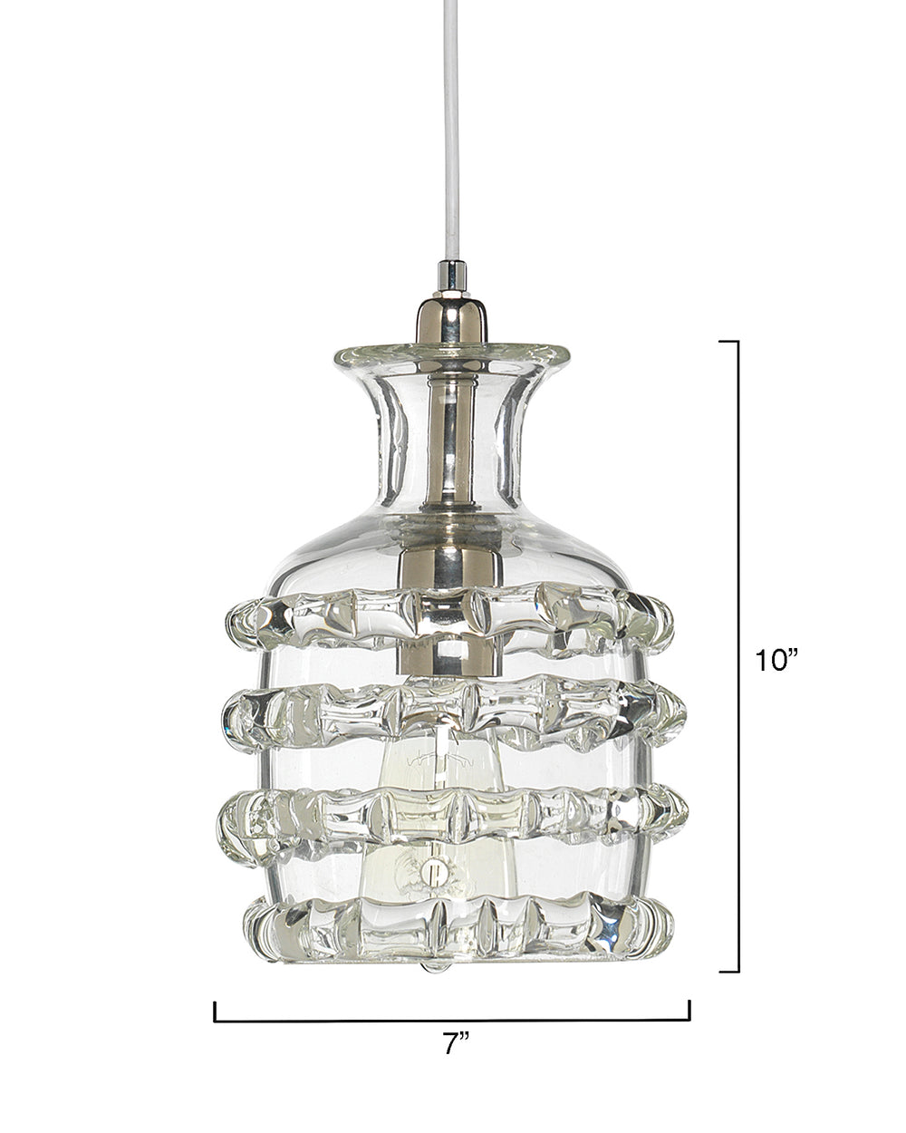Jamie Young Co. Ribbon Pendant 5RIBB-SMCL