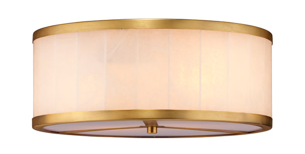 Jamie Young Co. Large Upsala Alabaster Flush Mount Ceiling Light 5UPSA-LGAL