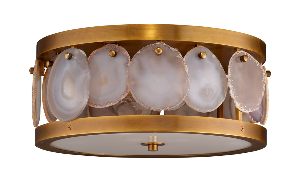 Jamie Young Co. Small Upsala Agate Flush Mount Ceiling Light 5UPSA-SMAG