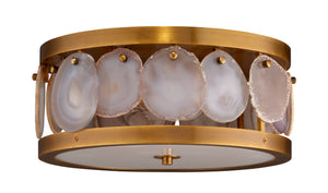 Jamie Young Co. Small Upsala Agate Flush Mount Ceiling Light 5UPSA-SMAG