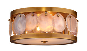 Jamie Young Co. Small Upsala Agate Flush Mount Ceiling Light 5UPSA-SMAG