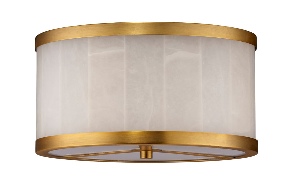 Jamie Young Co. Small Upsala Alabaster Flush Mount Ceiling Light 5UPSA-SMAL