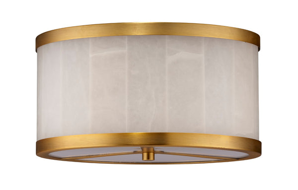 Jamie Young Co. Small Upsala Alabaster Flush Mount Ceiling Light 5UPSA-SMAL