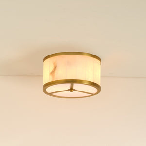 Jamie Young Co. Small Upsala Alabaster Flush Mount Ceiling Light 5UPSA-SMAL