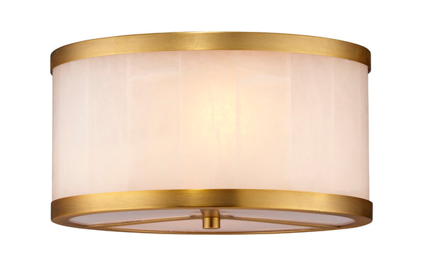 Jamie Young Co. Small Upsala Alabaster Flush Mount Ceiling Light 5UPSA-SMAL