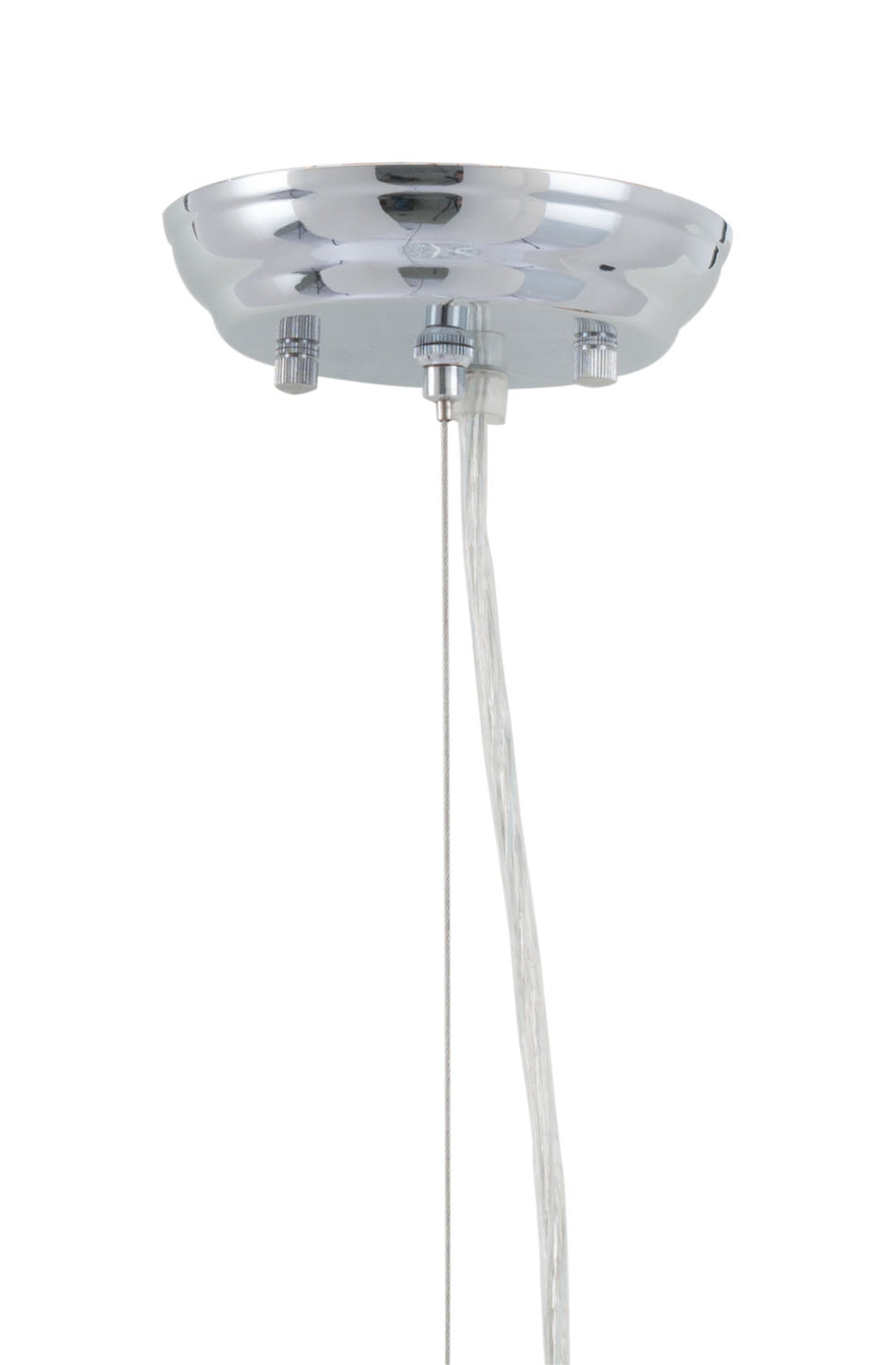 Zuo Modern Jena Steel, Glass Modern Commercial Grade Ceiling Lamp Chrome, Clear Steel, Glass