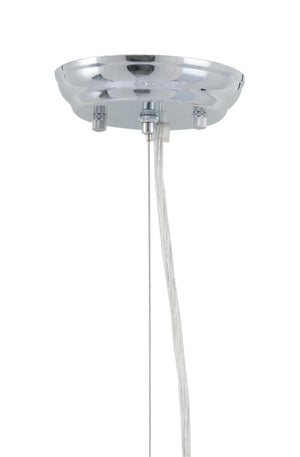 Zuo Modern Jena Steel, Glass Modern Commercial Grade Ceiling Lamp Chrome, Clear Steel, Glass