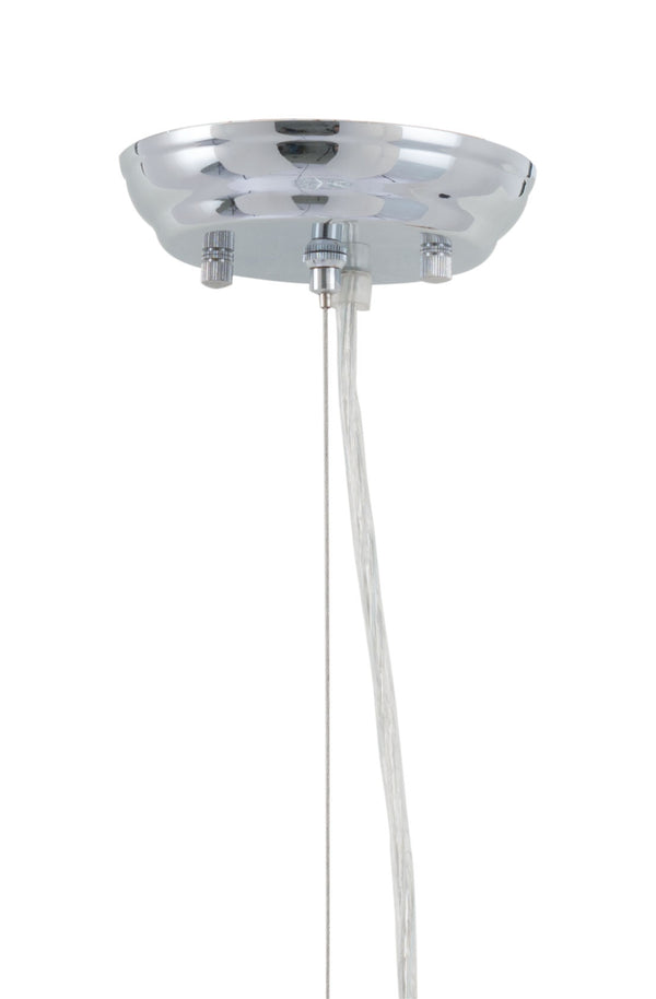 Zuo Modern Jena Steel, Glass Modern Commercial Grade Ceiling Lamp Chrome, Clear Steel, Glass