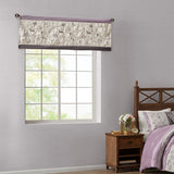 Serene Traditional Pieced Embroidered Window Valance