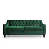 Knouff Modern Glam Tufted Velvet 3 Seater Sofa