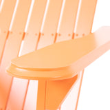Malibu Outdoor Acacia Wood Adirondack Chair (Set of 4), Tangerine
