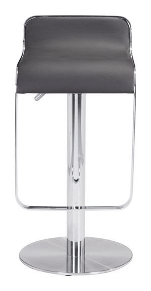 Zuo Modern Equino 100% Polyurethane, Plywood, Steel Modern Commercial Grade Barstool Espresso, Chrome 100% Polyurethane, Plywood, Steel