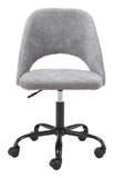 Zuo Modern Treibh 100% Polyester, Plywood, Steel Modern Commercial Grade Office Chair Light Gray, Black 100% Polyester, Plywood, Steel