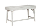 Alpine Furniture Flynn Large Desk, White 966-W-66 White Mahogany Solids & Okoume Veneer 52 x 24 x 30.5