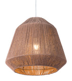 English Elm EE2555 Steel, Paper Transitional Commercial Grade Ceiling Lamp Brown Steel, Paper