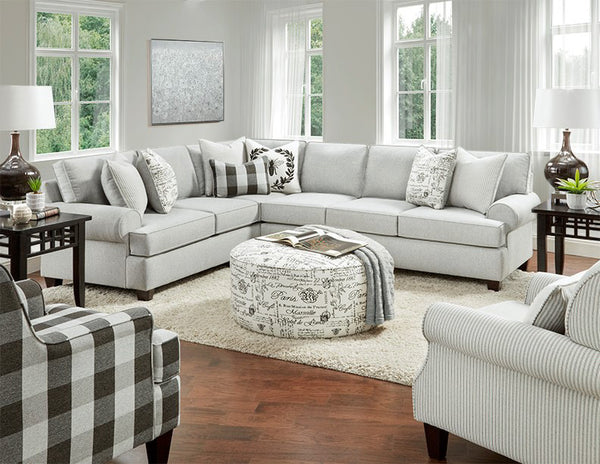 Fusion 140 Transitional Cocktail Ottoman 140 Francaise Ebony