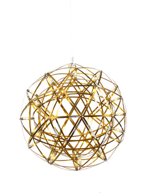 Bethel Gold LED Chandelier in Stainless Steel