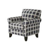 Fusion 512-C Transitional Accent Chair 512-C  Stanza Navy Accent Chair
