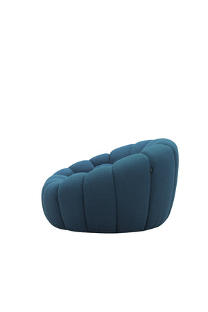 VIG Furniture Divani Casa Yolonda - Modern Curved Dark Teal Fabric Chair VGEV2126C-CHR-C-15