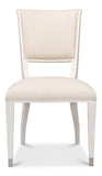 Elegant Dining Side Chair,Working White