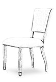 Elegant Dining Side Chair - Unfinished