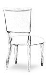 Elegant Dining Side Chair - Unfinished