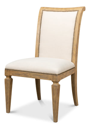 Scroll Back Dining Chair - Heather Grey