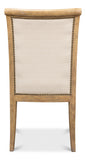 Scroll Back Dining Chair - Heather Grey