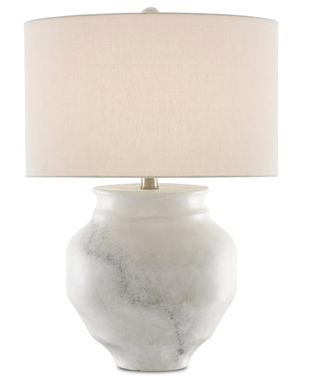 Kalossi Table Lamp - Elegant Terracotta Design with Off-White Shade, Perfect for Modern Interiors