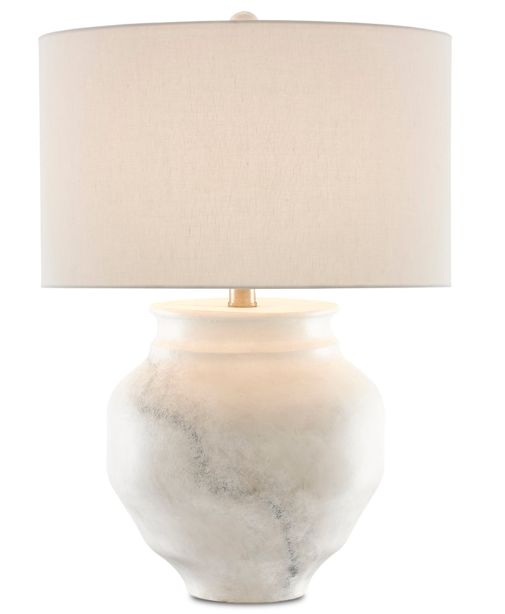 Kalossi Table Lamp - Elegant Terracotta Design with Off-White Shade, Perfect for Modern Interiors