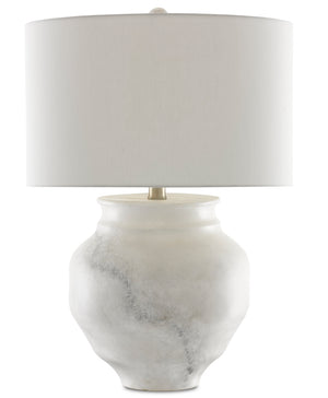 Kalossi Table Lamp - Elegant Terracotta Design with Off-White Shade, Perfect for Modern Interiors