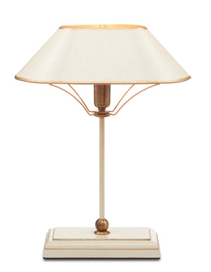 Daphne Table Lamp - Elegant Ivory Design with Antique Brass & Gold Accents for Modern Spaces