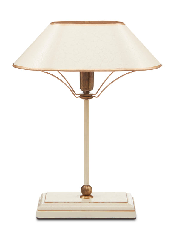 Daphne Table Lamp - Elegant Ivory Design with Antique Brass & Gold Accents for Modern Spaces