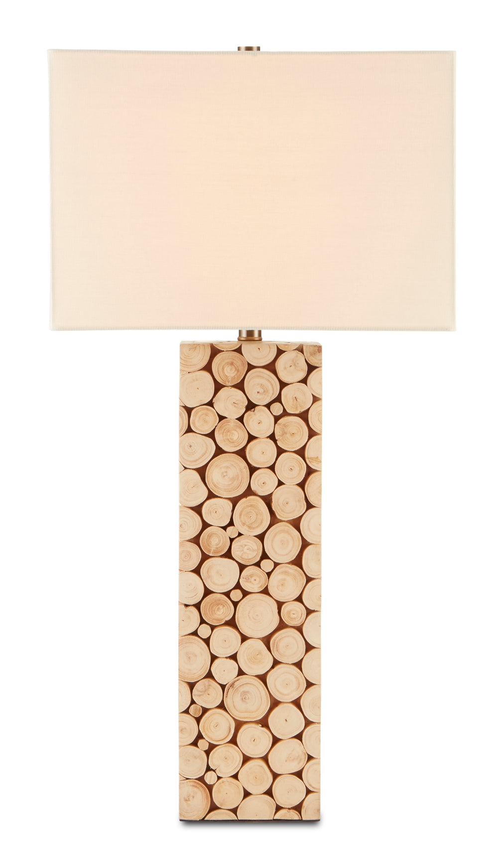 Mimosa Tall Table Lamp – Natural Wood Design with Warm Light Beige Shade for Cozy Home Ambiance