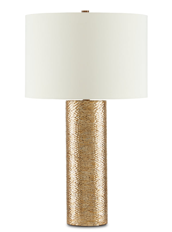 Glimmer Gold Table Lamp - Stunning Mosaic Design with Handcrafted Glass, Perfect for Elegant Decor