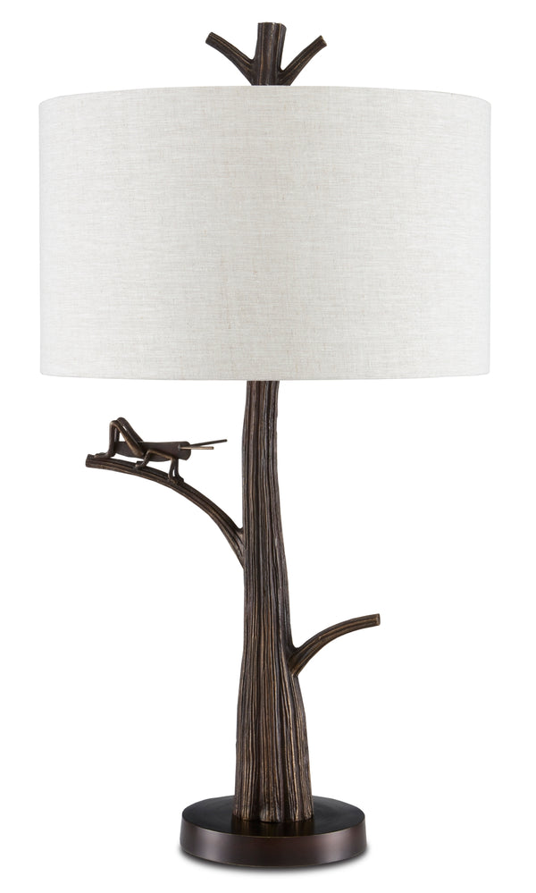 Grasshopper Table Lamp - Playful Insect Design with Bronze Gold Finish, Perfect for Nature-Inspired Decor