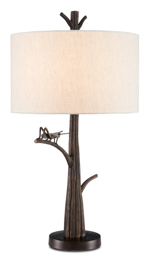 Grasshopper Table Lamp - Playful Insect Design with Bronze Gold Finish, Perfect for Nature-Inspired Decor