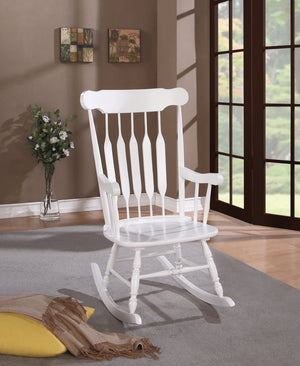 Traditional Windsor Back Rocking Chair White